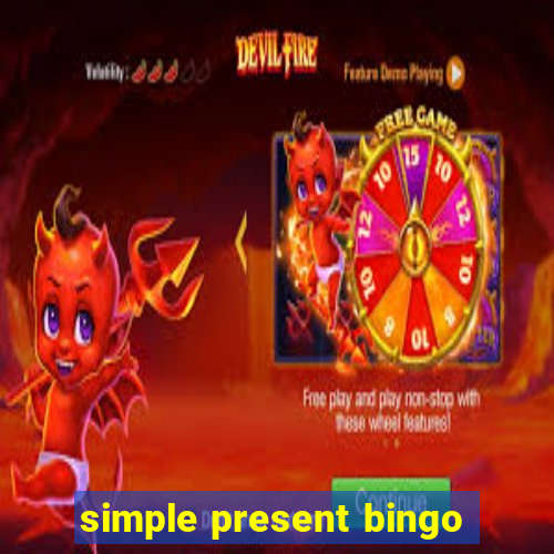 simple present bingo