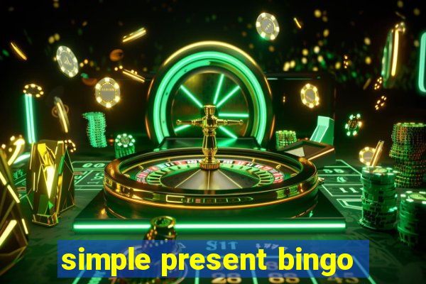 simple present bingo