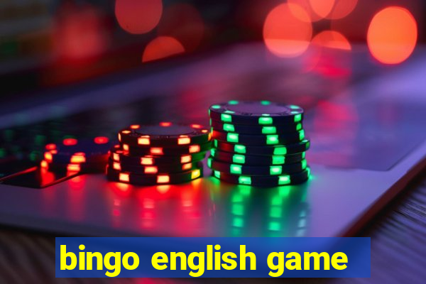 bingo english game