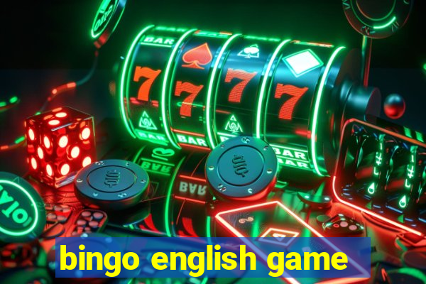 bingo english game