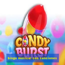 bingo musical con canciones