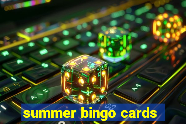 summer bingo cards