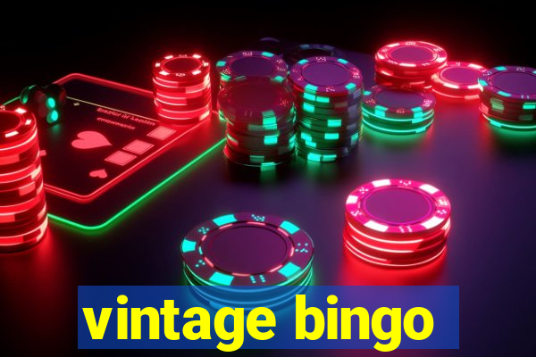 vintage bingo