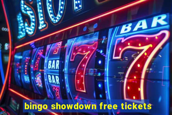 bingo showdown free tickets