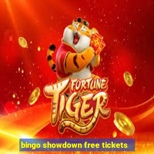 bingo showdown free tickets