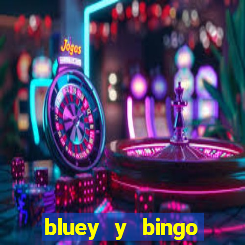 bluey y bingo bailando png