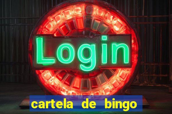 cartela de bingo para chá de bebê