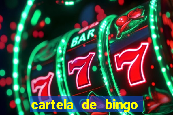 cartela de bingo para chá de bebê