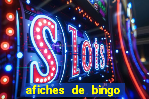 afiches de bingo para editar