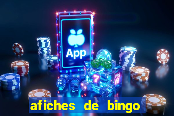 afiches de bingo para editar