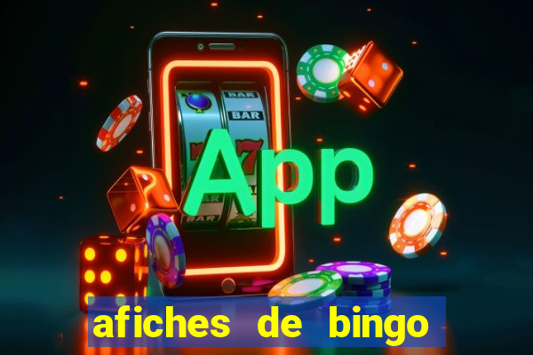 afiches de bingo para editar