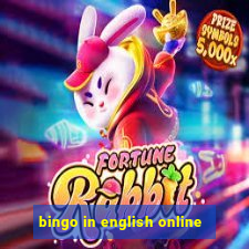 bingo in english online