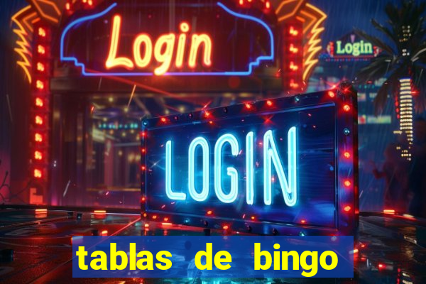 tablas de bingo para imprimir en excel