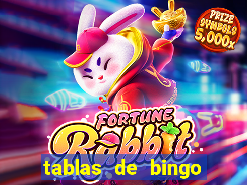 tablas de bingo para imprimir en excel