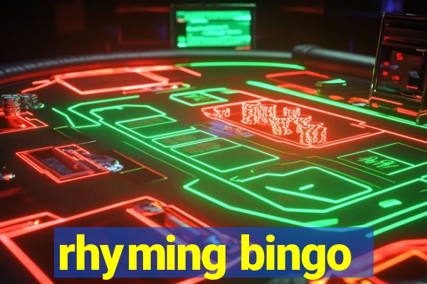 rhyming bingo