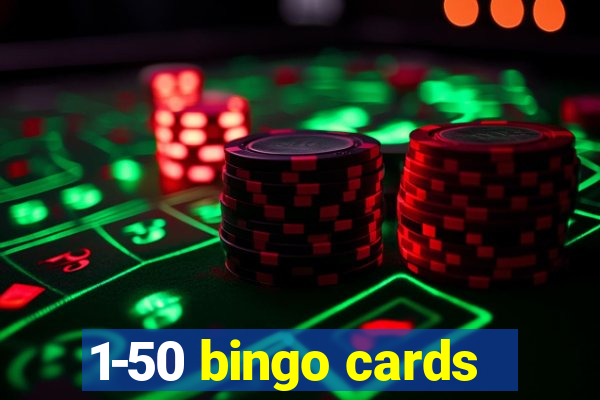 1-50 bingo cards