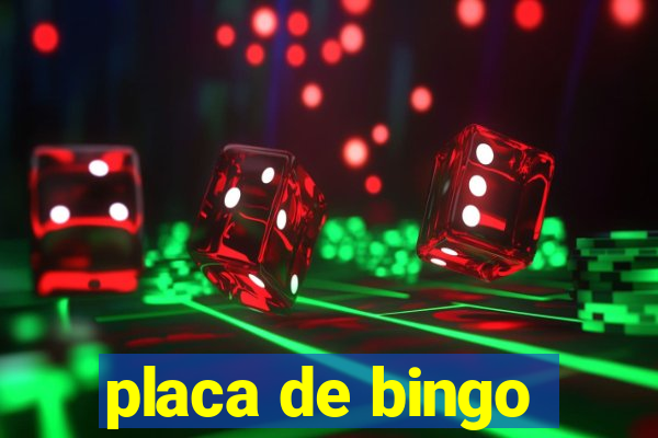 placa de bingo