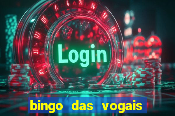 bingo das vogais colorido para imprimir