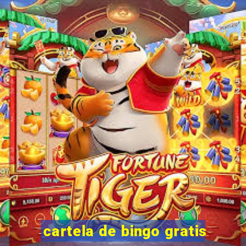 cartela de bingo gratis