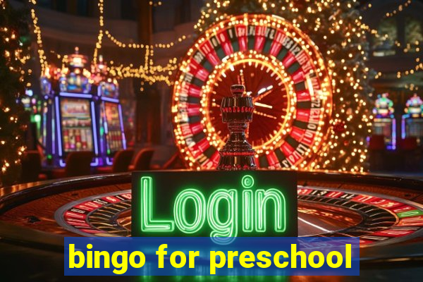 bingo for preschool