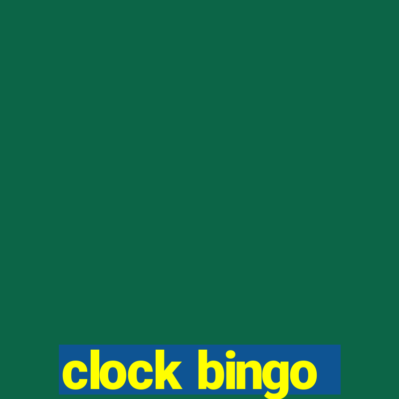 clock bingo