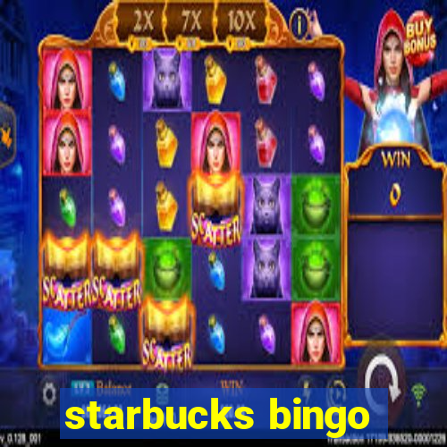 starbucks bingo