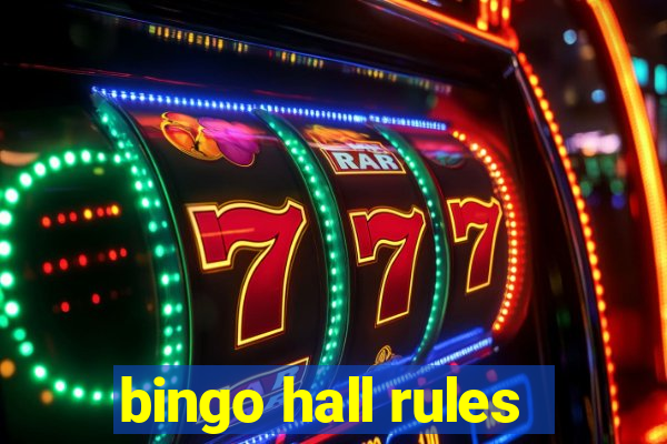 bingo hall rules