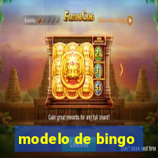 modelo de bingo