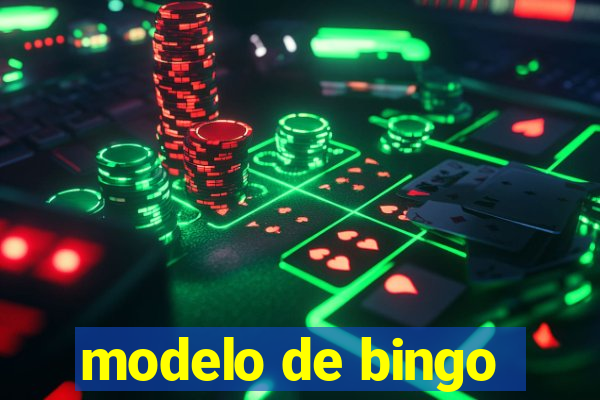 modelo de bingo