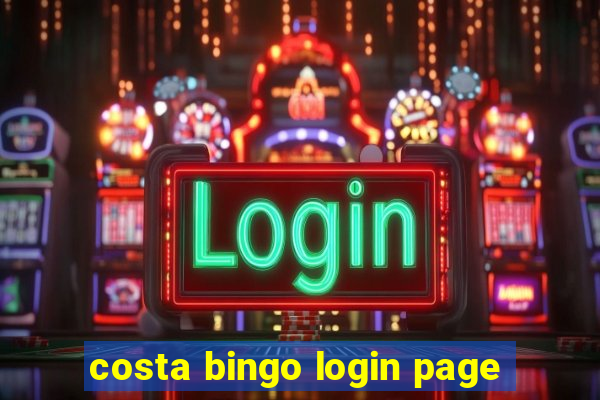 costa bingo login page