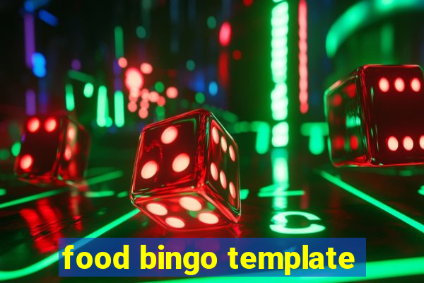 food bingo template