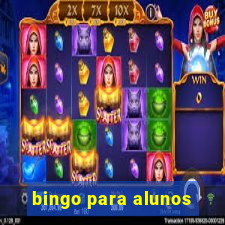 bingo para alunos