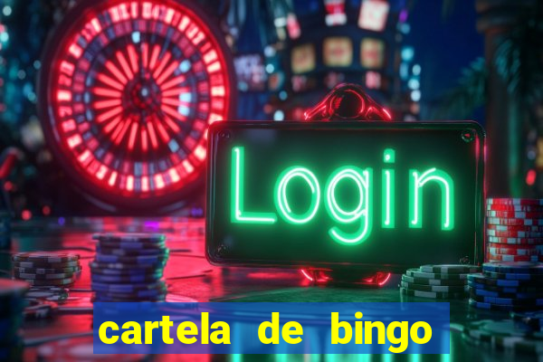 cartela de bingo para educa??o infantil