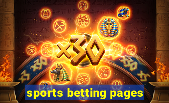 sports betting pages