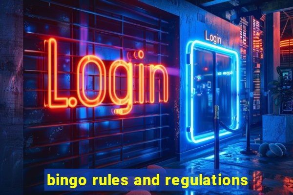 bingo rules and regulations