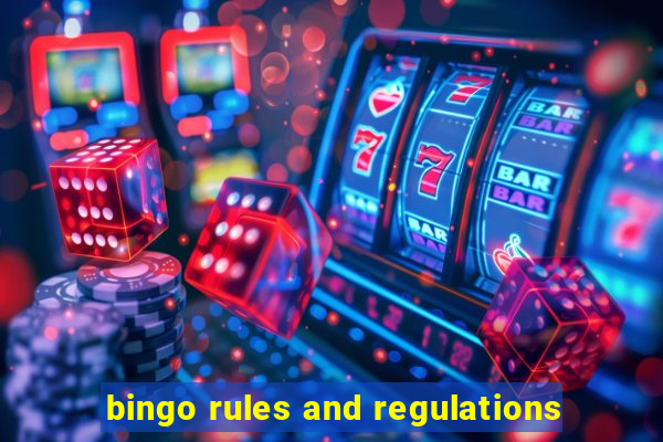 bingo rules and regulations