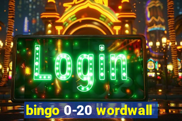 bingo 0-20 wordwall