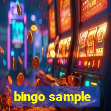 bingo sample