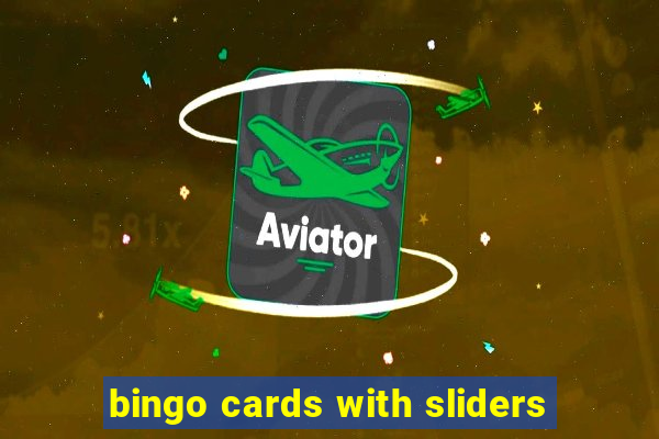 bingo cards with sliders