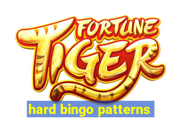 hard bingo patterns