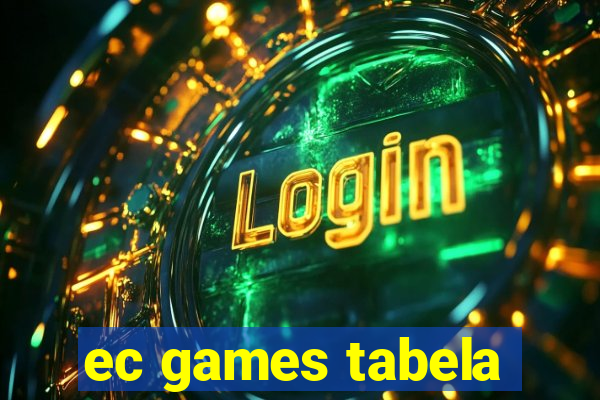 ec games tabela