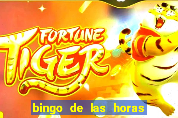 bingo de las horas para imprimir