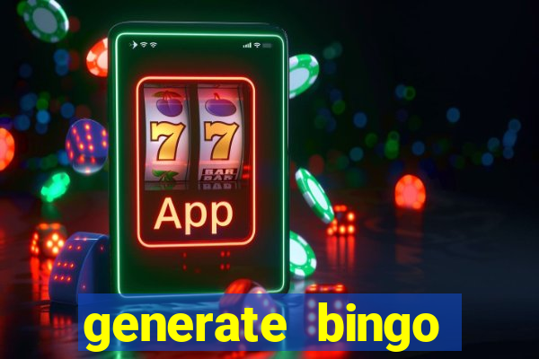 generate bingo cards with pictures