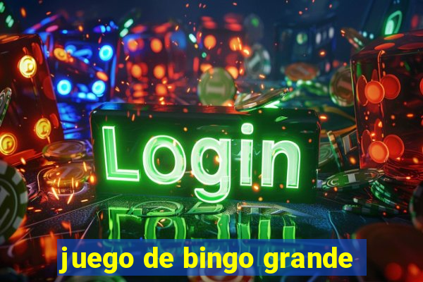 juego de bingo grande