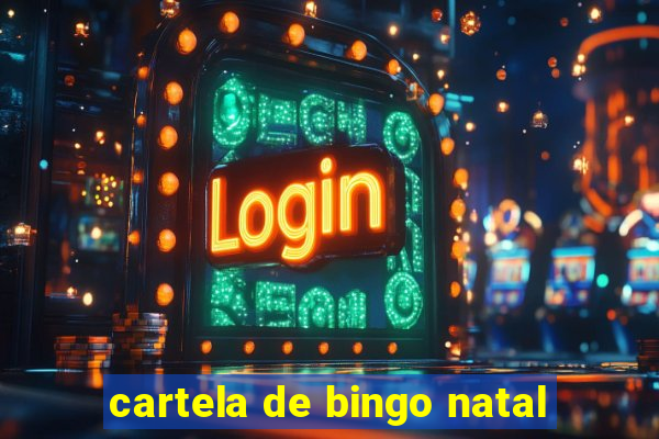 cartela de bingo natal