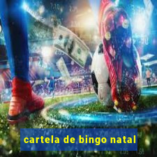 cartela de bingo natal