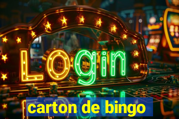 carton de bingo