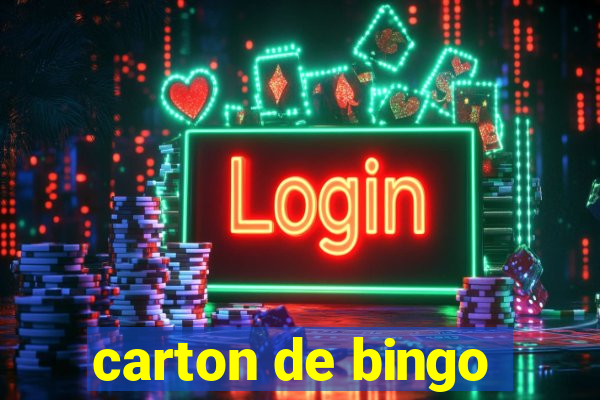 carton de bingo