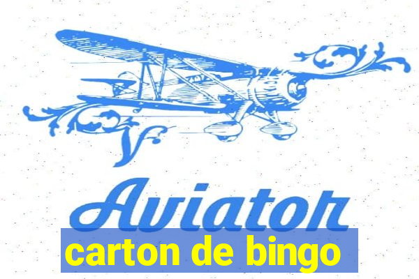 carton de bingo