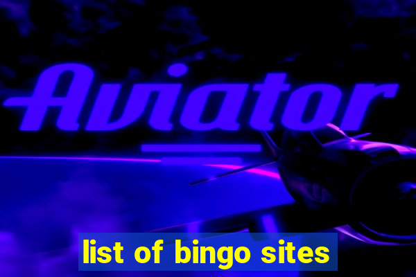 list of bingo sites